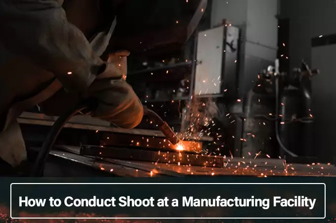 How to conduct shoot at a manufacturing facility